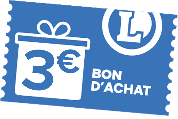 BON D'ACHAT 3€ pour 20€ d'achat